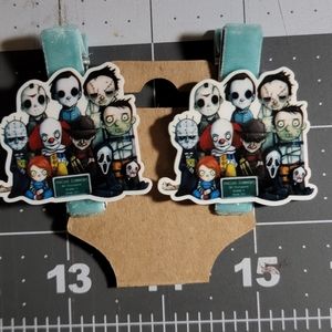 Set of Horror Movie Favorites Hairclips
